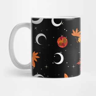 Autumn Moon Maple pattern Mug